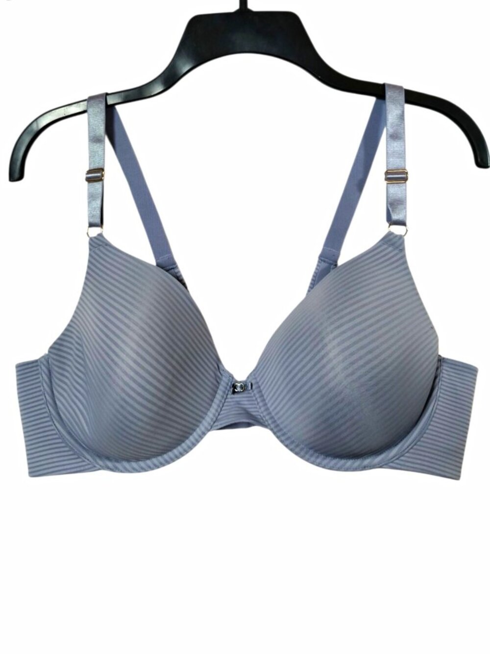 Vanity Fair 75345 Womens 38B Gray Striped Underwire Full Coverage Bra